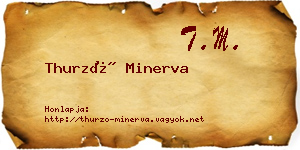 Thurzó Minerva névjegykártya